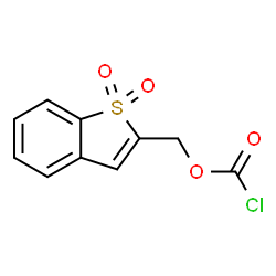 ChemSpider 2D Image | 1,1-DIOXOBENZO[B]THIOPHEN-2-YLMETHYL CHLOROFORMATE | C10H7ClO4S