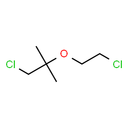 ChemSpider 2D Image | 1-Chloro-2-(2-chloroethoxy)-2-methylpropane | C6H12Cl2O