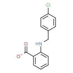 ChemSpider 2D Image | 2-[(4-Chlorobenzyl)amino]benzoate | C14H11ClNO2