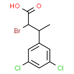 ChemSpider 2D Image | 2-Bromo-3-(3,5-dichlorophenyl)butanoic acid | C10H9BrCl2O2