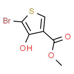 ChemSpider 2D Image | Methyl 5-bromo-4-hydroxy-3-thiophenecarboxylate | C6H5BrO3S