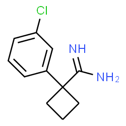 ChemSpider 2D Image | 1-(3-Chlorophenyl)cyclobutanecarboximidamide | C11H13ClN2