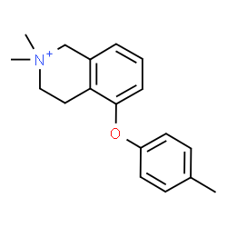 ChemSpider 2D Image | 2,2-Dimethyl-5-(4-methylphenoxy)-1,2,3,4-tetrahydroisoquinolinium | C18H22NO