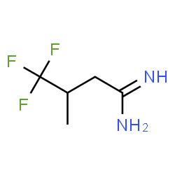 ChemSpider 2D Image | 4,4,4-Trifluoro-3-methylbutanimidamide | C5H9F3N2