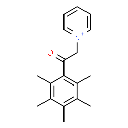 ChemSpider 2D Image | 1-[2-Oxo-2-(pentamethylphenyl)ethyl]pyridinium | C18H22NO