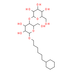 ChemSpider 2D Image | 6-Cyclohexylhexyl 4-O-hexopyranosylhexopyranoside | C24H44O11
