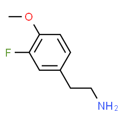 ChemSpider 2D Image | 2-(3-Fluoro-4-methoxyphenyl)ethanamine | C9H12FNO