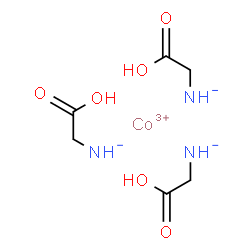 ChemSpider 2D Image | Cobalt(3+) tris[(carboxymethyl)azanide] | C6H12CoN3O6