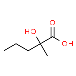 ChemSpider 2D Image | 2-Hydroxy-2-methylpentanoic acid | C6H12O3