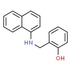 ChemSpider 2D Image | 2-[(1-Naphthylamino)methyl]phenol | C17H15NO