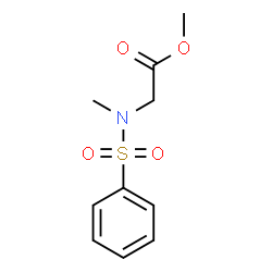 ChemSpider 2D Image | Methyl N-methyl-N-(phenylsulfonyl)glycinate | C10H13NO4S