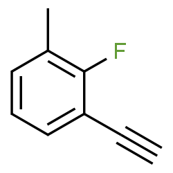 ChemSpider 2D Image | 1-Ethynyl-2-fluoro-3-methylbenzene | C9H7F