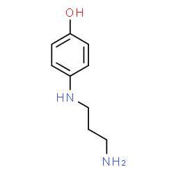 ChemSpider 2D Image | 4-[(3-Aminopropyl)amino]phenol | C9H14N2O