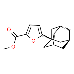 ChemSpider 2D Image | Methyl 5-[(3s,5s,7s)-adamantan-1-yl]-2-furoate | C16H20O3