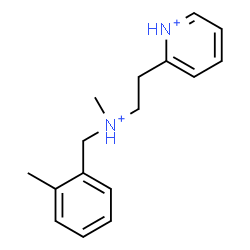 ChemSpider 2D Image | 2-{2-[Methyl(2-methylbenzyl)ammonio]ethyl}pyridinium | C16H22N2