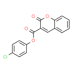 ChemSpider 2D Image | 4-Chlorophenyl 2-oxo-2H-chromene-3-carboxylate | C16H9ClO4