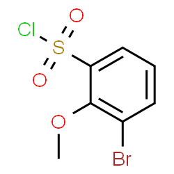 ChemSpider 2D Image | 3-Bromo-2-methoxybenzenesulfonyl chloride | C7H6BrClO3S