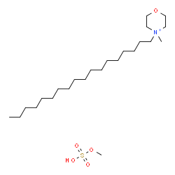 ChemSpider 2D Image | methyl hydrogen sulfate; 4-methyl-4-octadecyl-morpholin-4-ium | C24H52NO5S