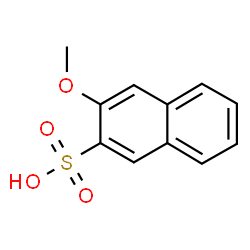 ChemSpider 2D Image | 3-Methoxy-2-naphthalenesulfonic acid | C11H10O4S