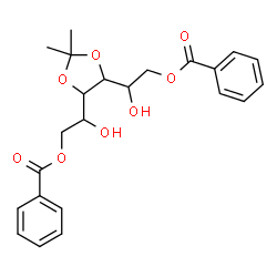 ChemSpider 2D Image | 1,6-Di-O-benzoyl-3,4-O-isopropylidenehexitol | C23H26O8