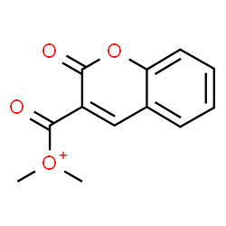 ChemSpider 2D Image | Dimethyl[(2-oxo-2H-chromen-3-yl)carbonyl]oxonium | C12H11O4