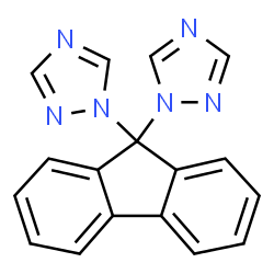 ChemSpider 2D Image | 1,1'-(9H-Fluorene-9,9-diyl)bis(1H-1,2,4-triazole) | C17H12N6