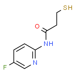 ChemSpider 2D Image | N-(5-Fluoro-2-pyridinyl)-3-sulfanylpropanamide | C8H9FN2OS