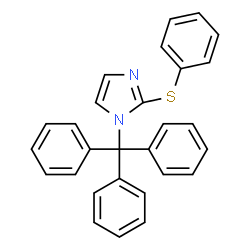 ChemSpider 2D Image | 2-(Phenylsulfanyl)-1-trityl-1H-imidazole | C28H22N2S
