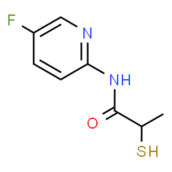 ChemSpider 2D Image | N-(5-Fluoro-2-pyridinyl)-2-sulfanylpropanamide | C8H9FN2OS