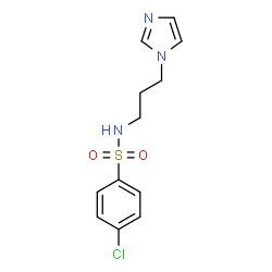 ChemSpider 2D Image | 4-Chloro-N-[3-(1H-imidazol-1-yl)propyl]benzenesulfonamide | C12H14ClN3O2S