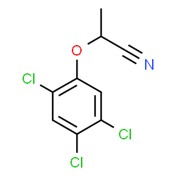 ChemSpider 2D Image | 2-(2,4,5-Trichlorophenoxy)propanenitrile | C9H6Cl3NO