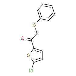 ChemSpider 2D Image | 1-(5-Chloro-2-thienyl)-2-(phenylsulfanyl)ethanone | C12H9ClOS2