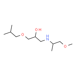 ChemSpider 2D Image | 1-Isobutoxy-3-[(1-methoxy-2-propanyl)amino]-2-propanol | C11H25NO3