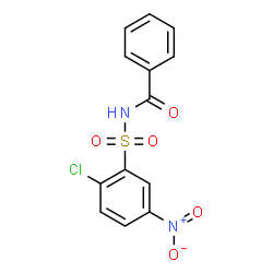 ChemSpider 2D Image | N-[(2-Chloro-5-nitrophenyl)sulfonyl]benzamide | C13H9ClN2O5S