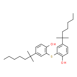 ChemSpider 2D Image | 2,2'-Sulfanediylbis[4-(2-methyl-2-heptanyl)phenol] | C28H42O2S