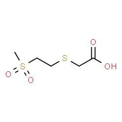 ChemSpider 2D Image | {[2-(Methylsulfonyl)ethyl]sulfanyl}acetic acid | C5H10O4S2