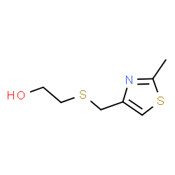 ChemSpider 2D Image | 2-{[(2-Methyl-1,3-thiazol-4-yl)methyl]sulfanyl}ethanol | C7H11NOS2