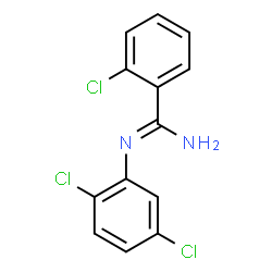 ChemSpider 2D Image | 2-Chloro-N'-(2,5-dichlorophenyl)benzenecarboximidamide | C13H9Cl3N2