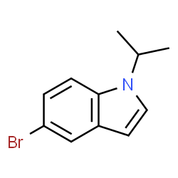 ChemSpider 2D Image | 5-Bromo-1-isopropyl-1H-indole | C11H12BrN