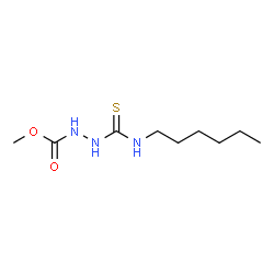 ChemSpider 2D Image | Methyl 2-(hexylcarbamothioyl)hydrazinecarboxylate | C9H19N3O2S