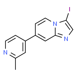 ChemSpider 2D Image | 3-Iodo-7-(2-methyl-4-pyridinyl)imidazo[1,2-a]pyridine | C13H10IN3