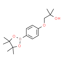 ChemSpider 2D Image | 2-Methyl-1-[4-(4,4,5,5-tetramethyl-1,3,2-dioxaborolan-2-yl)phenoxy]-2-propanol | C16H25BO4