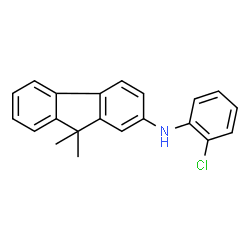 ChemSpider 2D Image | N-(2-Chlorophenyl)-9,9-dimethyl-9H-fluoren-2-amine | C21H18ClN