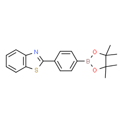 ChemSpider 2D Image | 2-[4-(4,4,5,5-Tetramethyl-1,3,2-dioxaborolan-2-yl)phenyl]-1,3-benzothiazole | C19H20BNO2S