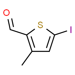 ChemSpider 2D Image | 5-Iodo-3-methyl-2-thiophenecarbaldehyde | C6H5IOS
