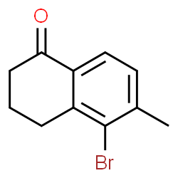 ChemSpider 2D Image | 5-Bromo-6-methyl-3,4-dihydro-1(2H)-naphthalenone | C11H11BrO