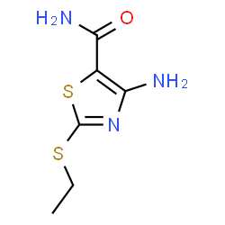 ChemSpider 2D Image | 4-Amino-2-(ethylsulfanyl)-1,3-thiazole-5-carboxamide | C6H9N3OS2