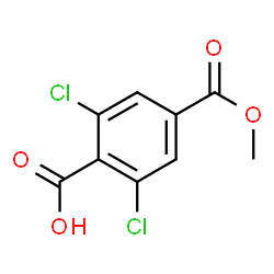 ChemSpider 2D Image | 2,6-Dichloro-4-(methoxycarbonyl)benzoic acid | C9H6Cl2O4