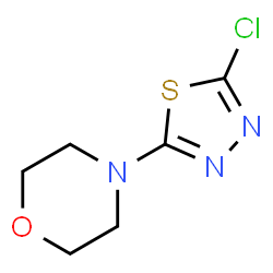 ChemSpider 2D Image | 4-(5-Chloro-1,3,4-thiadiazol-2-yl)morpholine | C6H8ClN3OS