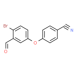ChemSpider 2D Image | 4-(4-Bromo-3-formylphenoxy)benzonitrile | C14H8BrNO2